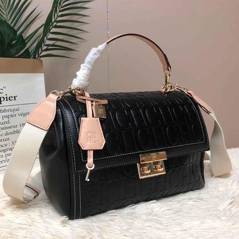 Exquisite Multifunctional Women's Handbag with High-quality PU Material Zipper Lock Fashionable and Exquisite Large Capacity Printing Commuting Women's Handbag