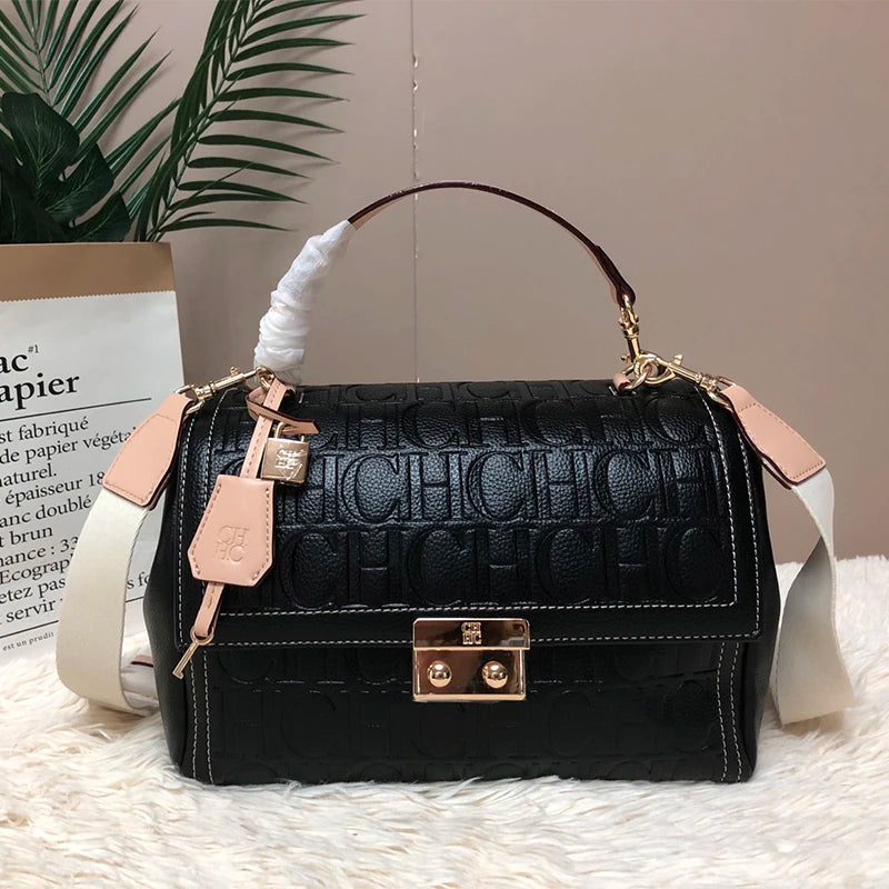 Exquisite Multifunctional Women's Handbag with High-quality PU Material Zipper Lock Fashionable and Exquisite Large Capacity Printing Commuting Women's Handbag