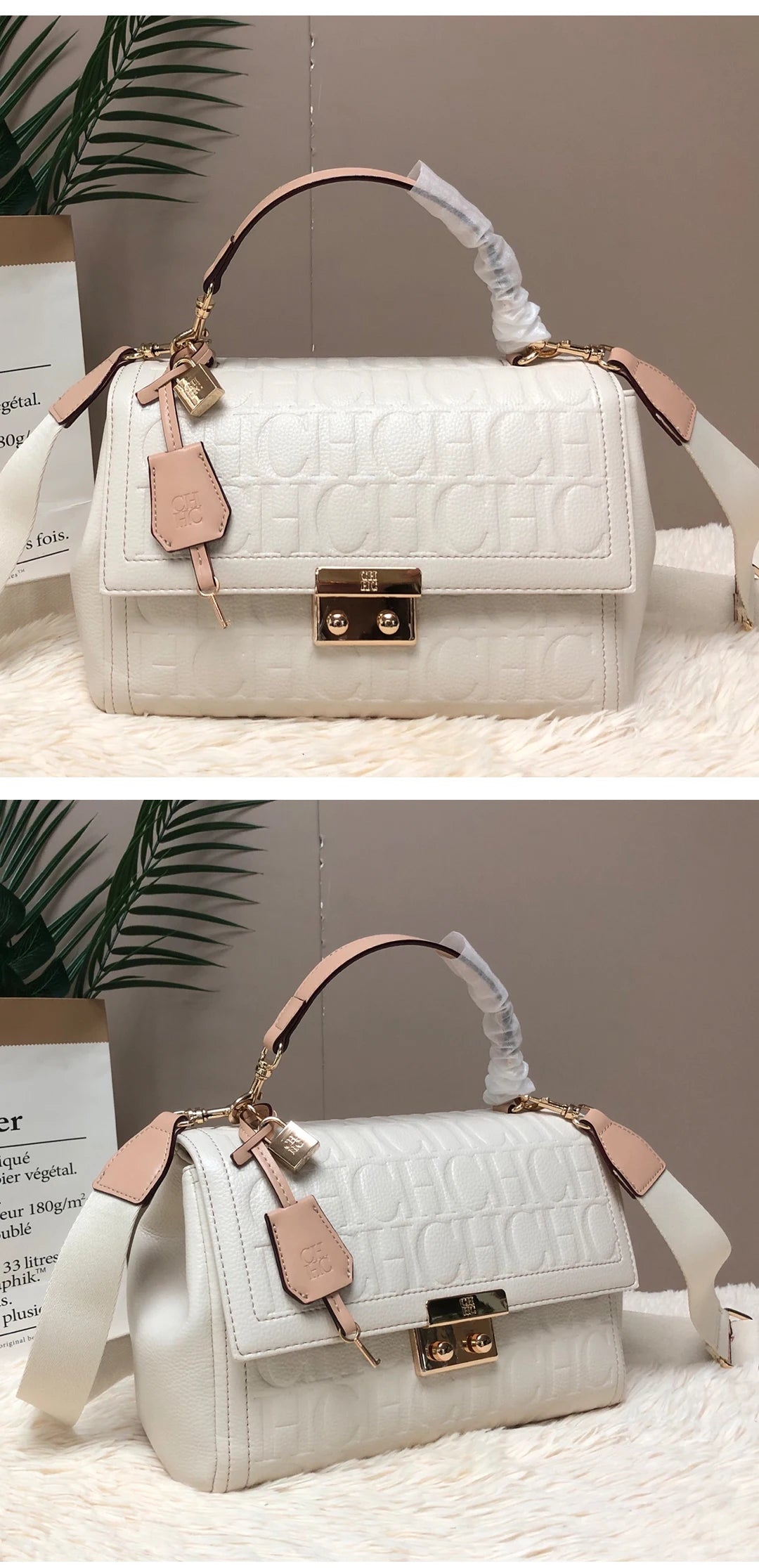 Exquisite Multifunctional Women's Handbag with High-quality PU Material Zipper Lock Fashionable and Exquisite Large Capacity Printing Commuting Women's Handbag