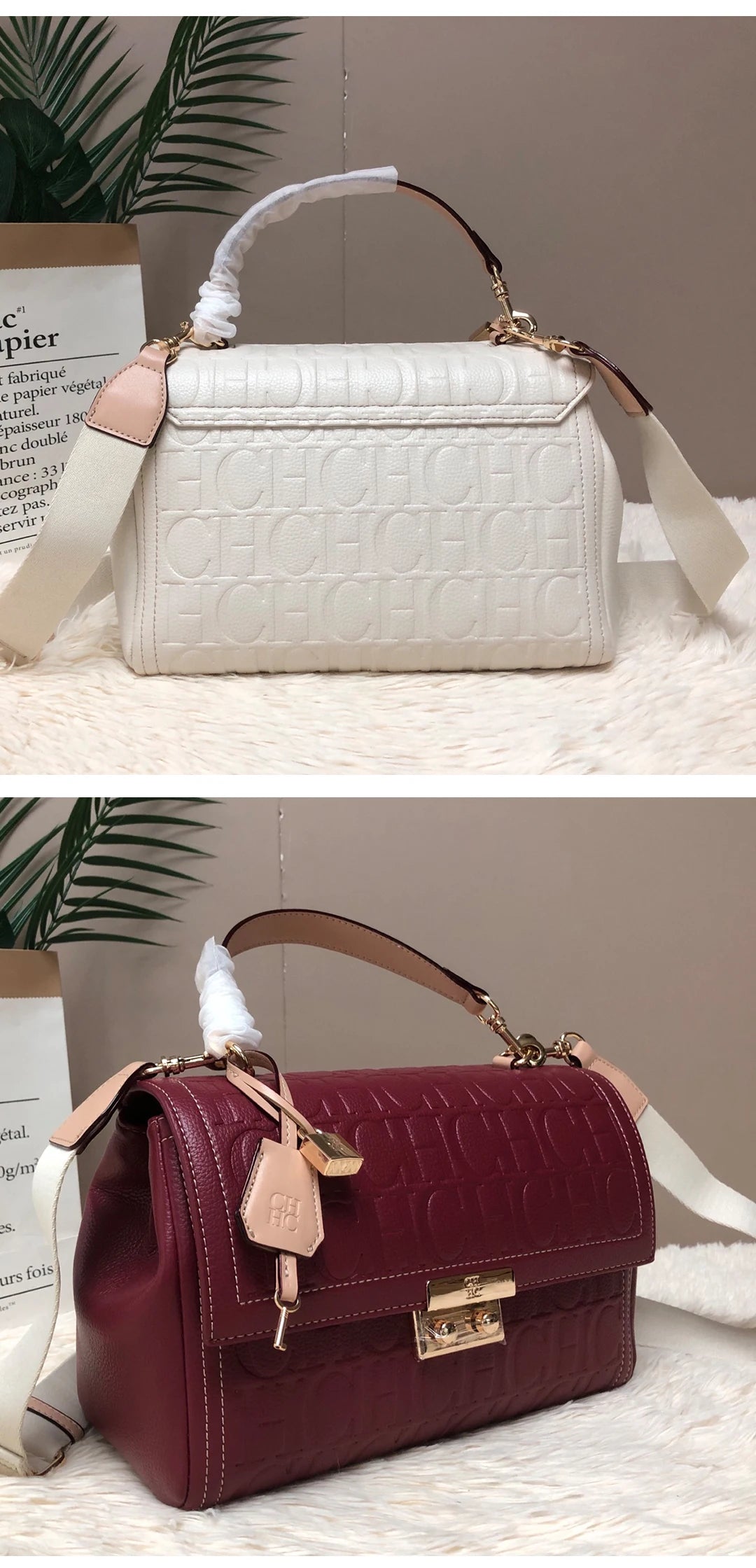 Exquisite Multifunctional Women's Handbag with High-quality PU Material Zipper Lock Fashionable and Exquisite Large Capacity Printing Commuting Women's Handbag