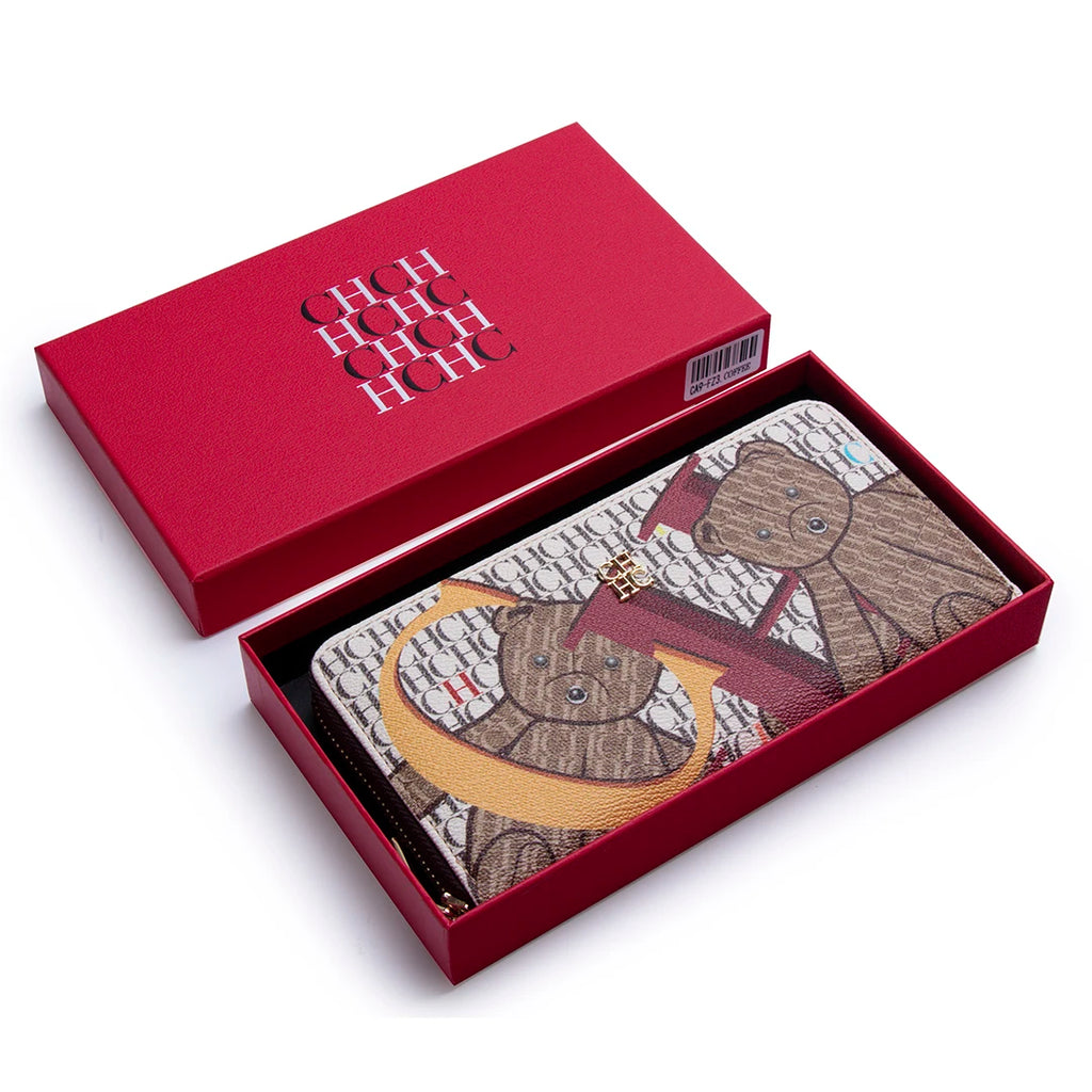 Exquisite Multi-color Women's Wallet Print Design Fashionable Classic Women's Wallet Solid Color Design High-quality Card Holder
