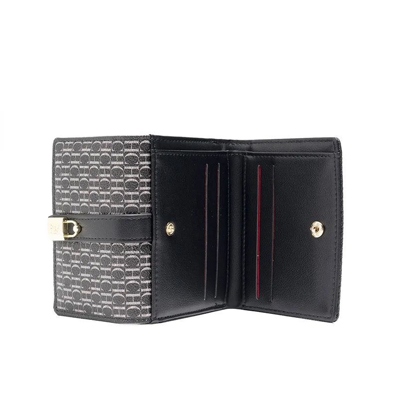 Exquisite High-end High-quality Standard Wallet Women's Temperament Style Card Wallet Fashionable and Multifunctional Letter Printing Design