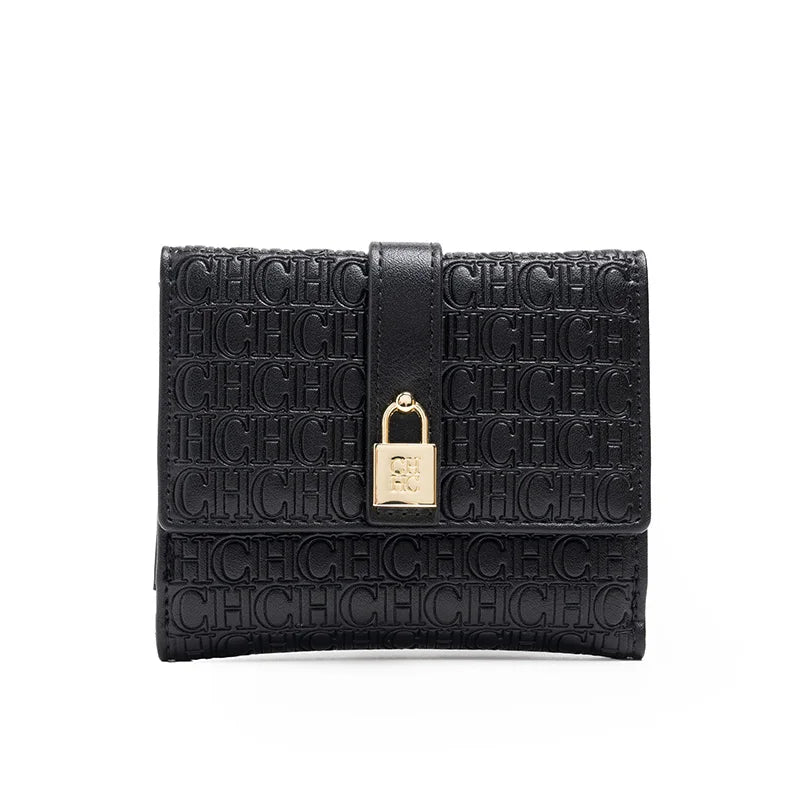 Exquisite High-end High-quality Standard Wallet Women's Temperament Style Card Wallet Fashionable and Multifunctional Letter Printing Design