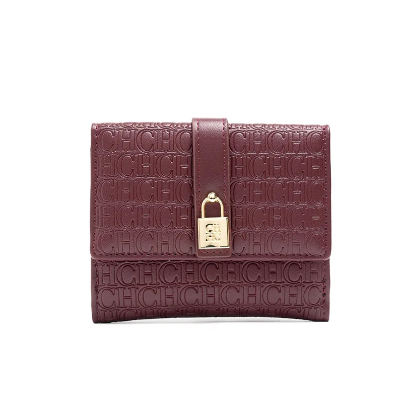 Exquisite High-end High-quality Standard Wallet Women's Temperament Style Card Wallet Fashionable and Multifunctional Letter Printing Design