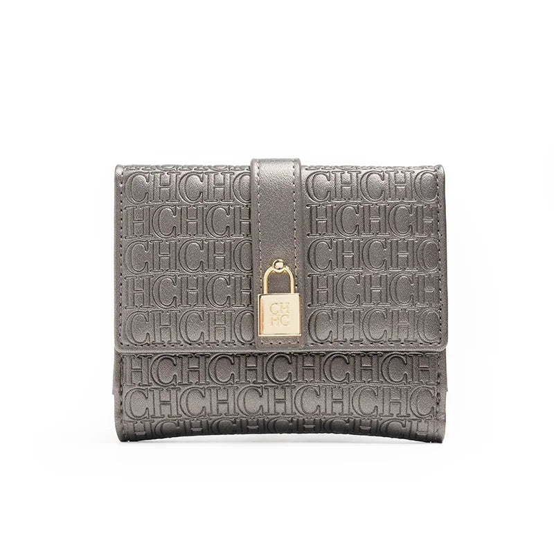 Exquisite High-end High-quality Standard Wallet Women's Temperament Style Card Wallet Fashionable and Multifunctional Letter Printing Design