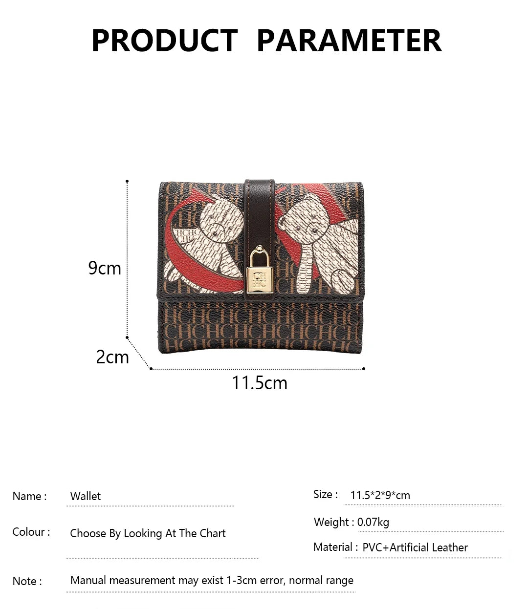 Exquisite High-end High-quality Standard Wallet Women's Temperament Style Card Wallet Fashionable and Multifunctional Letter Printing Design