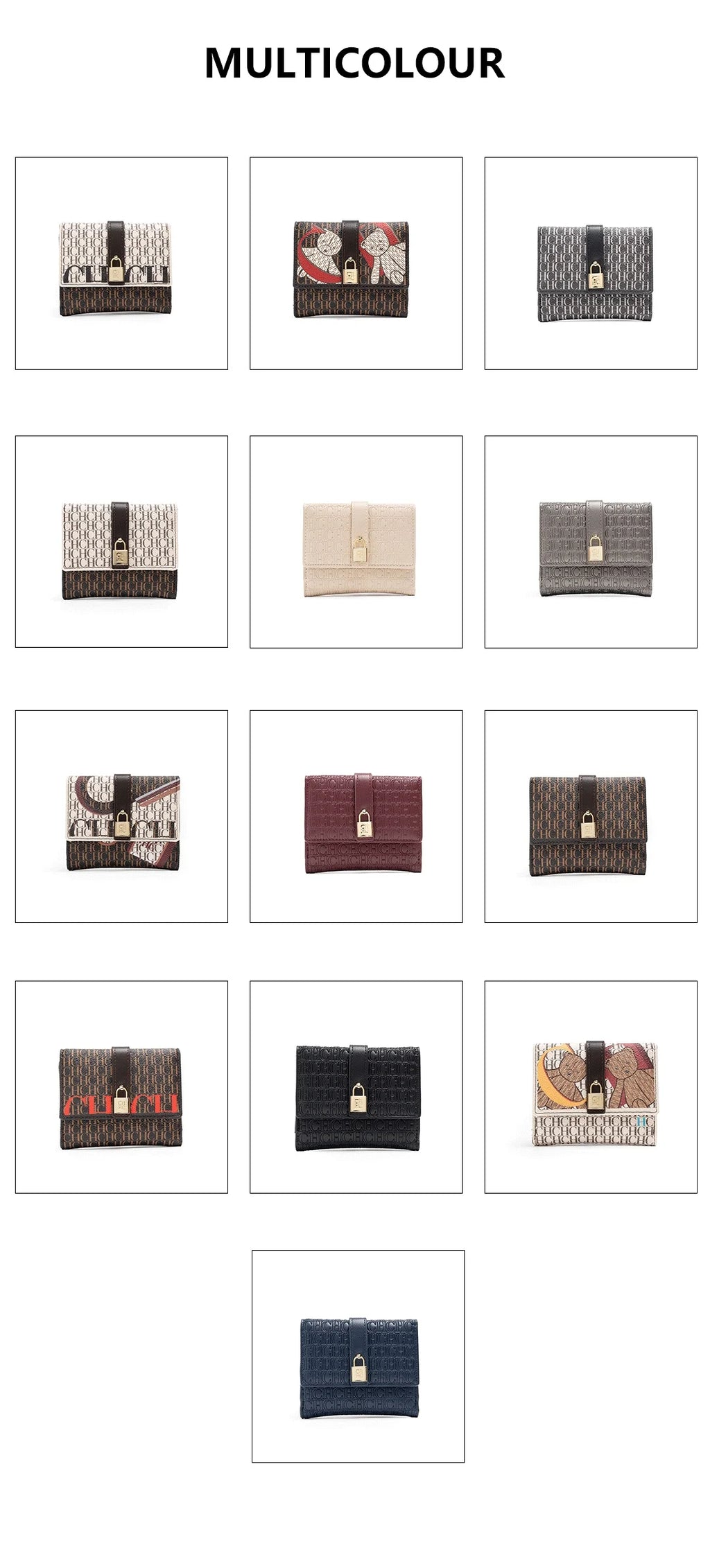 Exquisite High-end High-quality Standard Wallet Women's Temperament Style Card Wallet Fashionable and Multifunctional Letter Printing Design