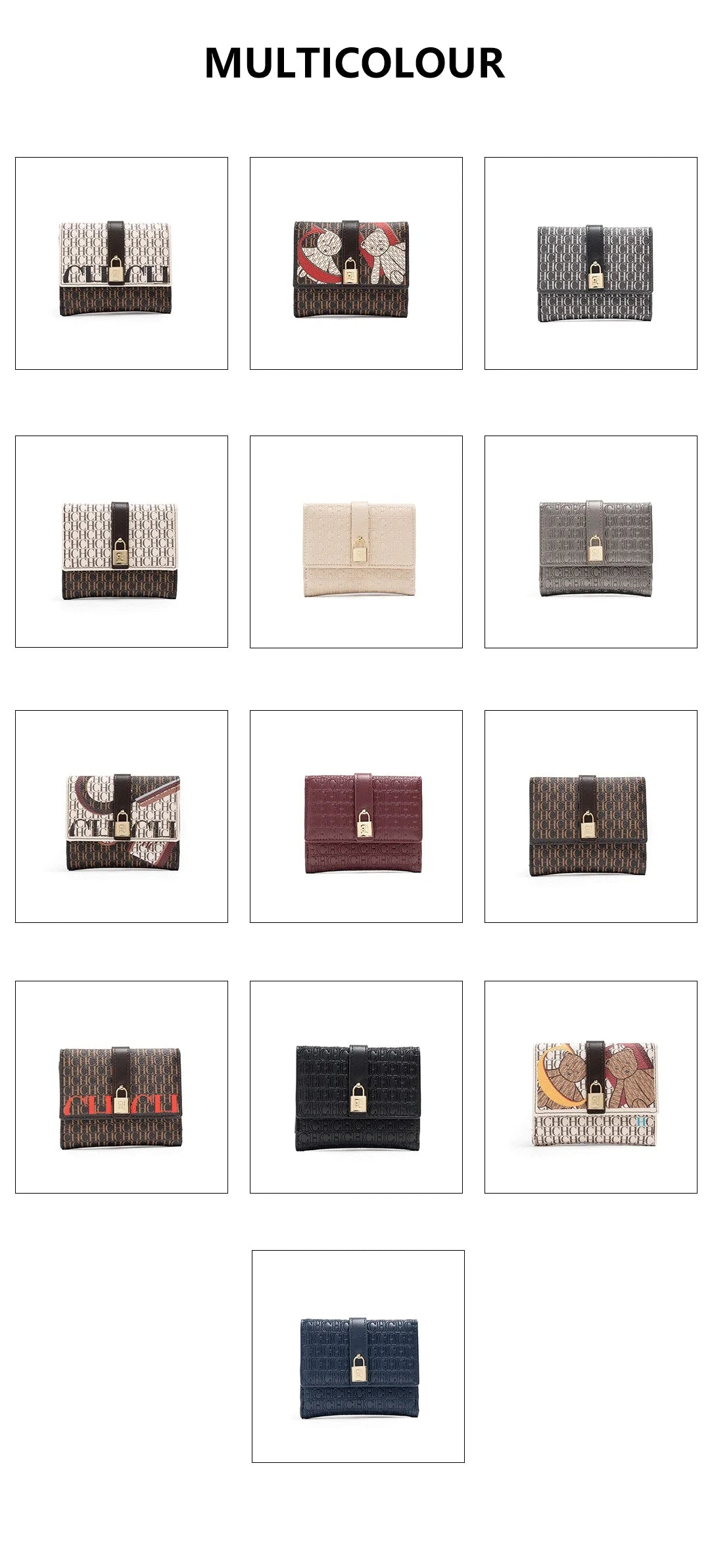 Exquisite High-end High-quality Standard Wallet Women's Temperament Style Card Wallet Fashionable and Multifunctional Letter Printing Design