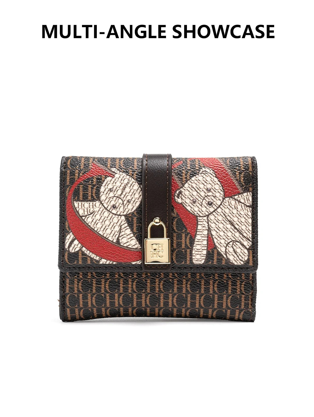 Exquisite High-end High-quality Standard Wallet Women's Temperament Style Card Wallet Fashionable and Multifunctional Letter Printing Design
