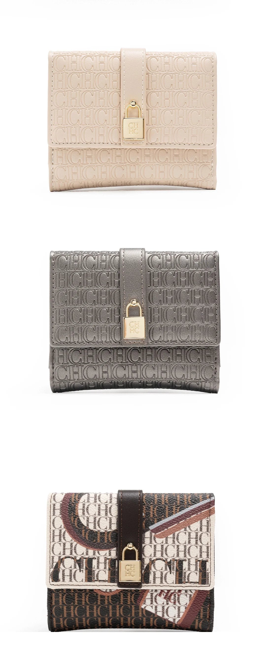 Exquisite High-end High-quality Standard Wallet Women's Temperament Style Card Wallet Fashionable and Multifunctional Letter Printing Design