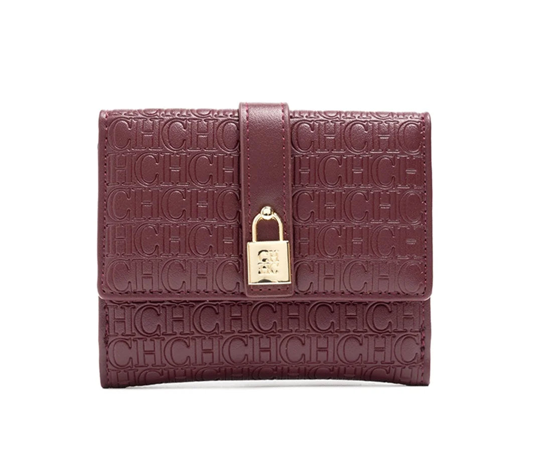 Exquisite High-end High-quality Standard Wallet Women's Temperament Style Card Wallet Fashionable and Multifunctional Letter Printing Design