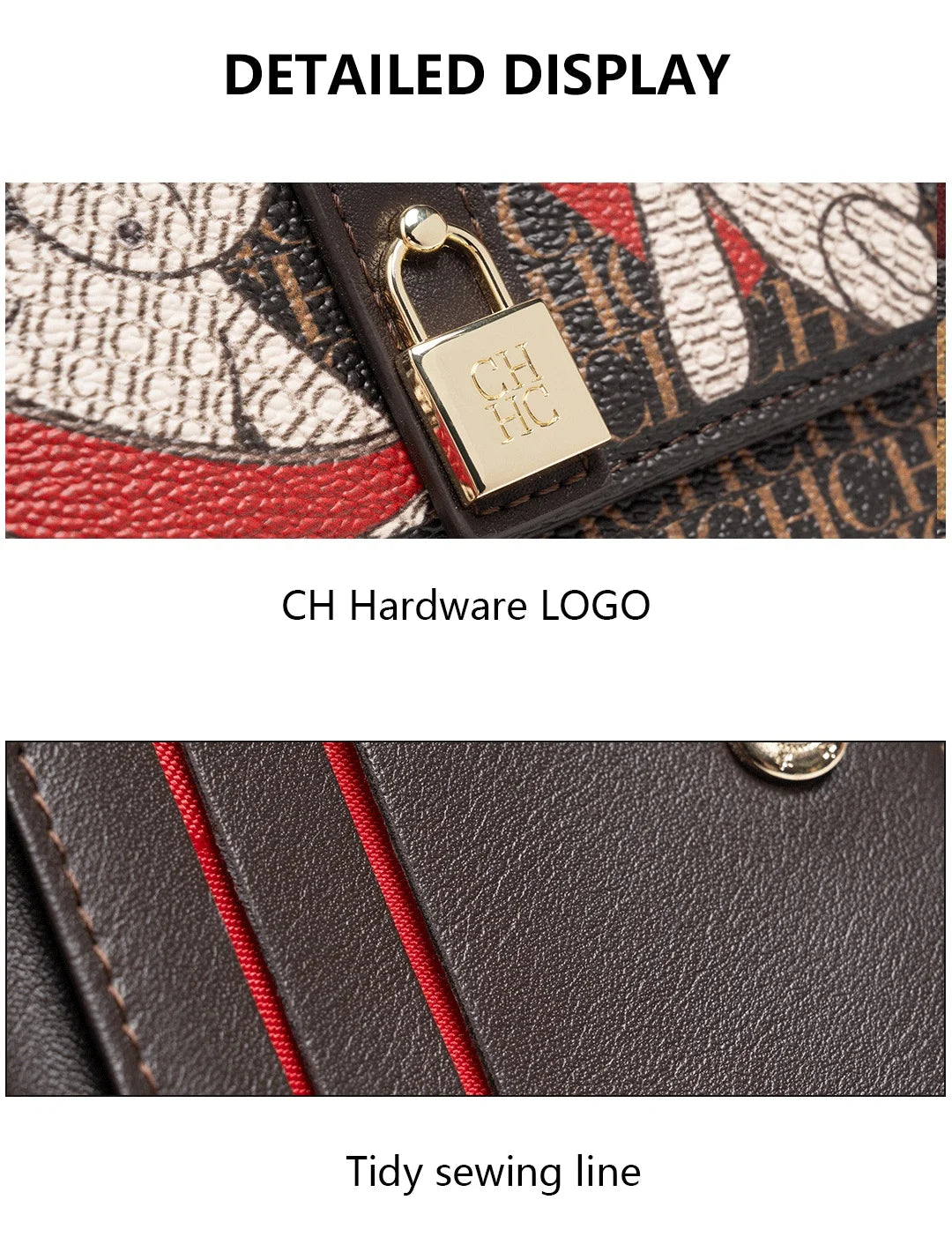Exquisite High-end High-quality Standard Wallet Women's Temperament Style Card Wallet Fashionable and Multifunctional Letter Printing Design
