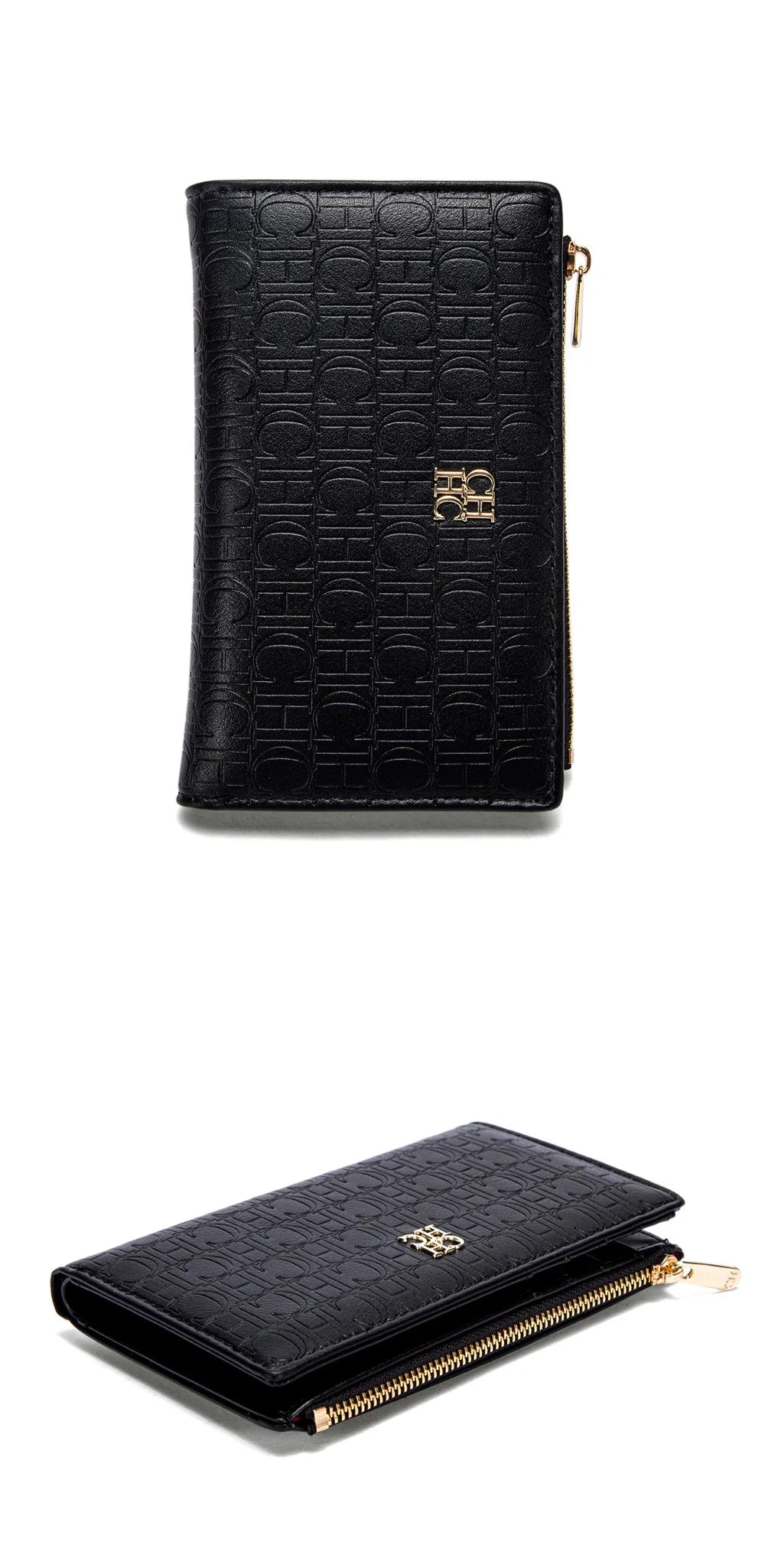 Exquisite Leather Zipper Engraved Short Women's Wallet 2025 New Coin Solid Color Wallet High Quality Fashion Luxury Wallet Suitcase