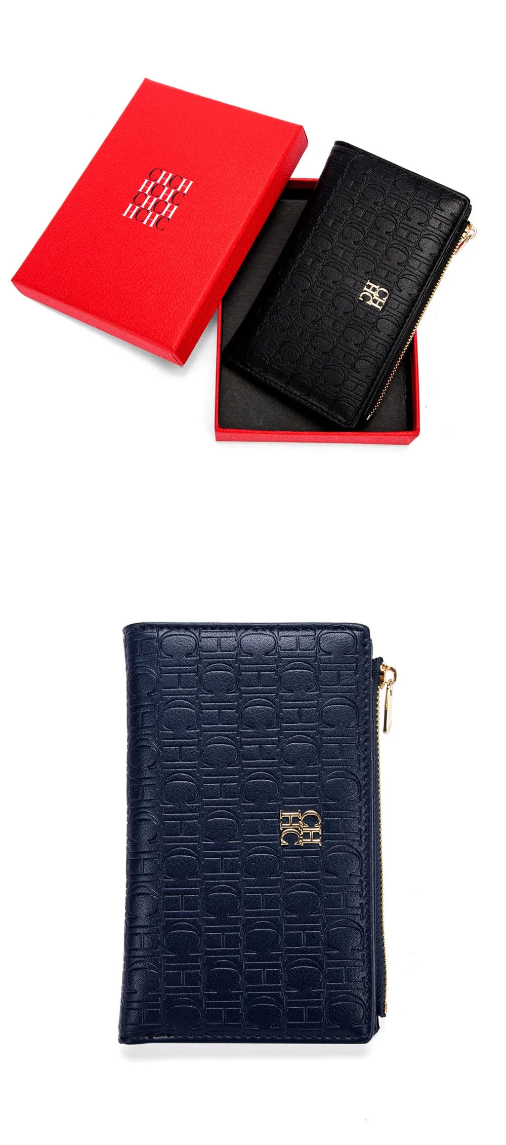 Exquisite Leather Zipper Engraved Short Women's Wallet 2025 New Coin Solid Color Wallet High Quality Fashion Luxury Wallet Suitcase