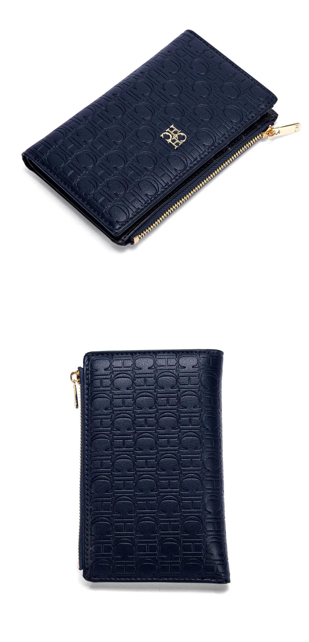 Exquisite Leather Zipper Engraved Short Women's Wallet 2025 New Coin Solid Color Wallet High Quality Fashion Luxury Wallet Suitcase