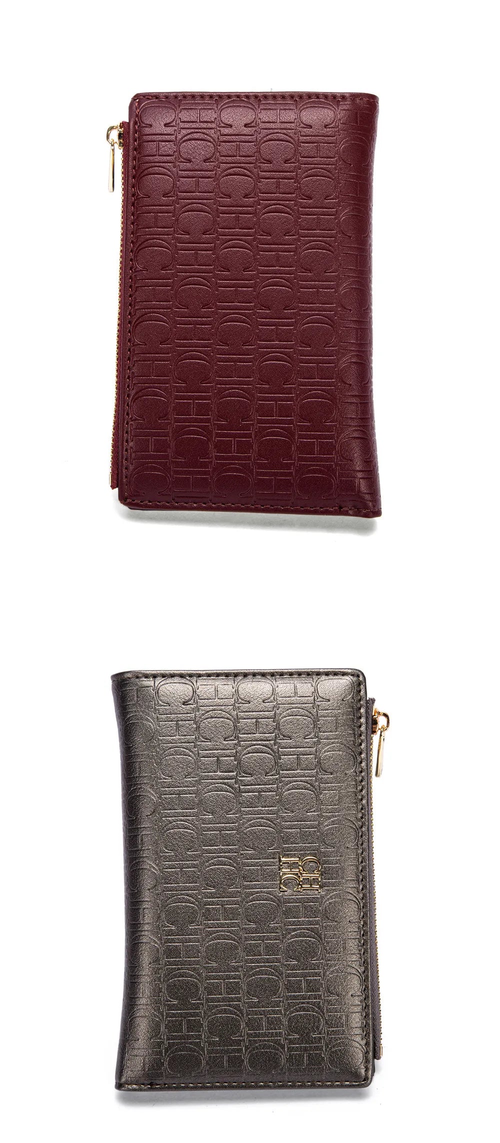Exquisite Leather Zipper Engraved Short Women's Wallet 2025 New Coin Solid Color Wallet High Quality Fashion Luxury Wallet Suitcase