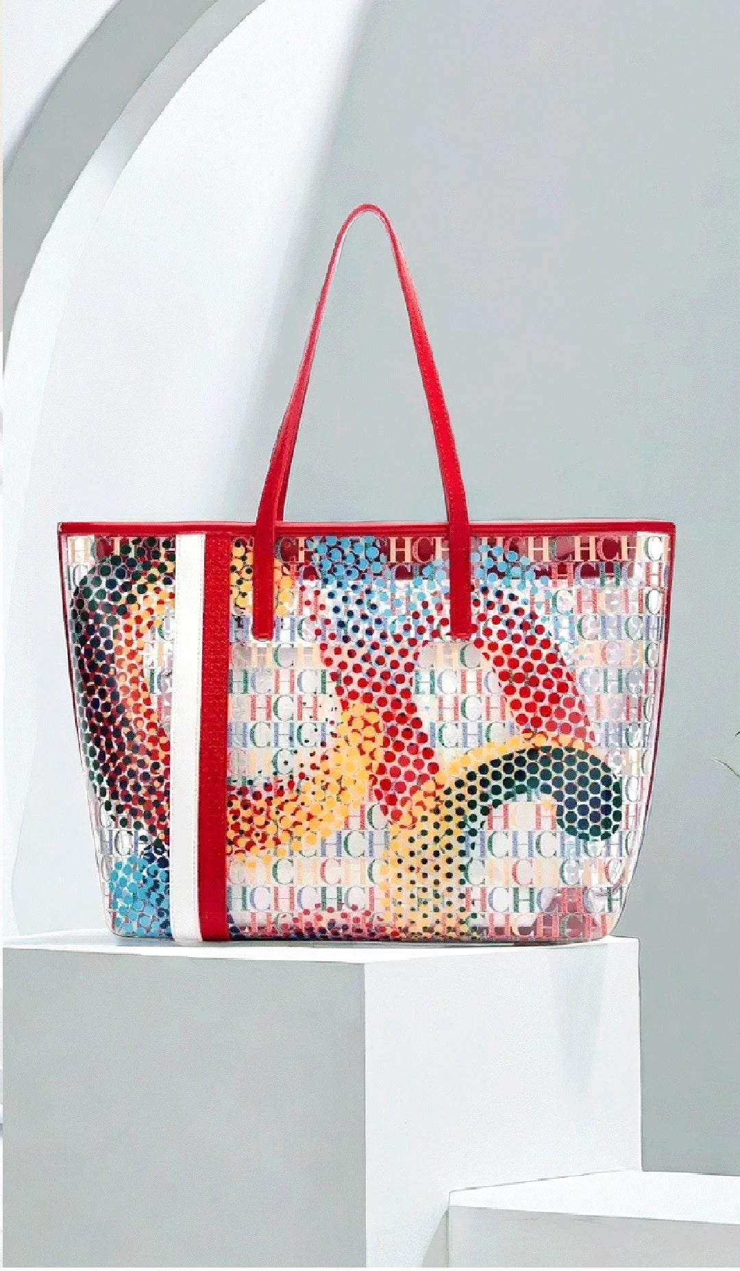 Exquisite Large Capacity Daily Casual High-quality Women's Handbag with High Sense of Women's Temperament Colorful Double-layer Shoulder Bag