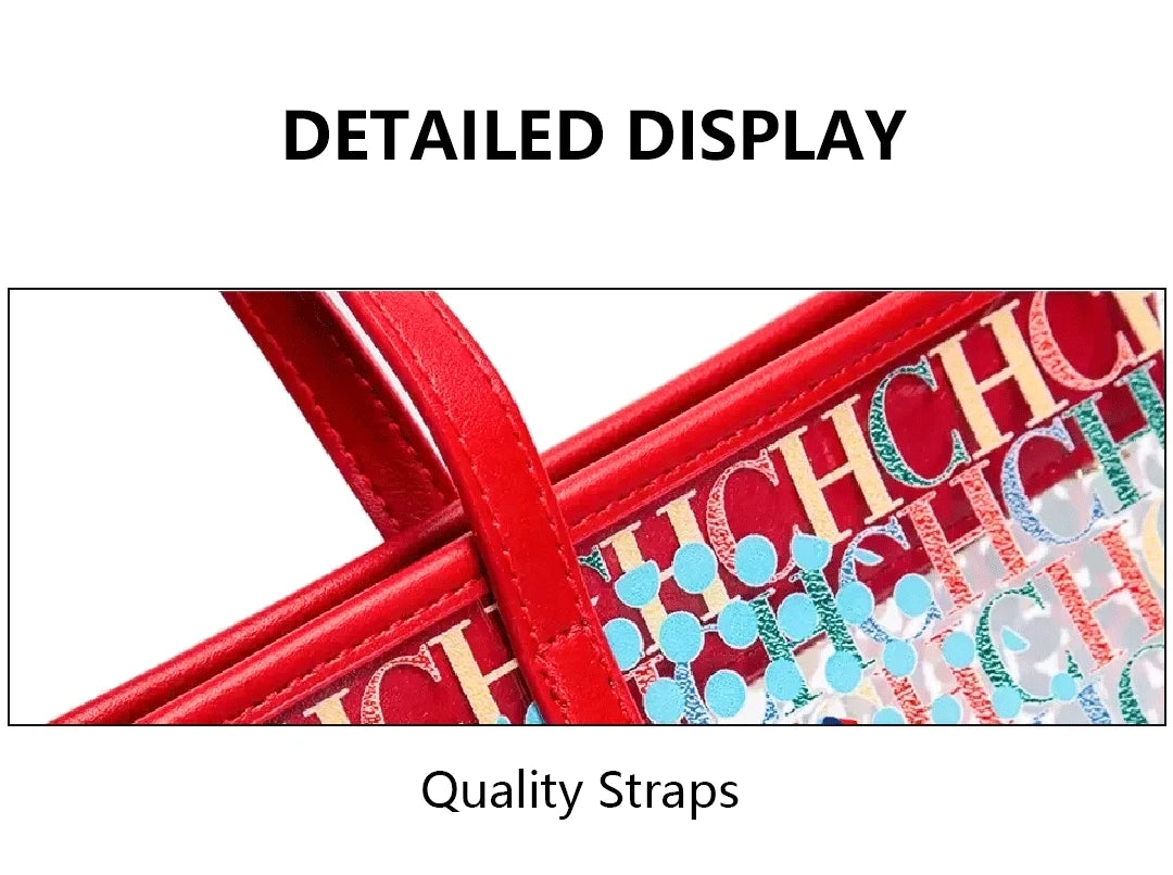 Exquisite Large Capacity Daily Casual High-quality Women's Handbag with High Sense of Women's Temperament Colorful Double-layer Shoulder Bag