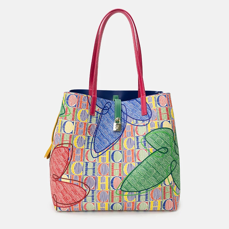 Exquisite Multifunctional Women's Handbag with Fashionable Letter Printing Design Single Shoulder Bag Large Capacity Women's Crossbody Bag High-end Texture