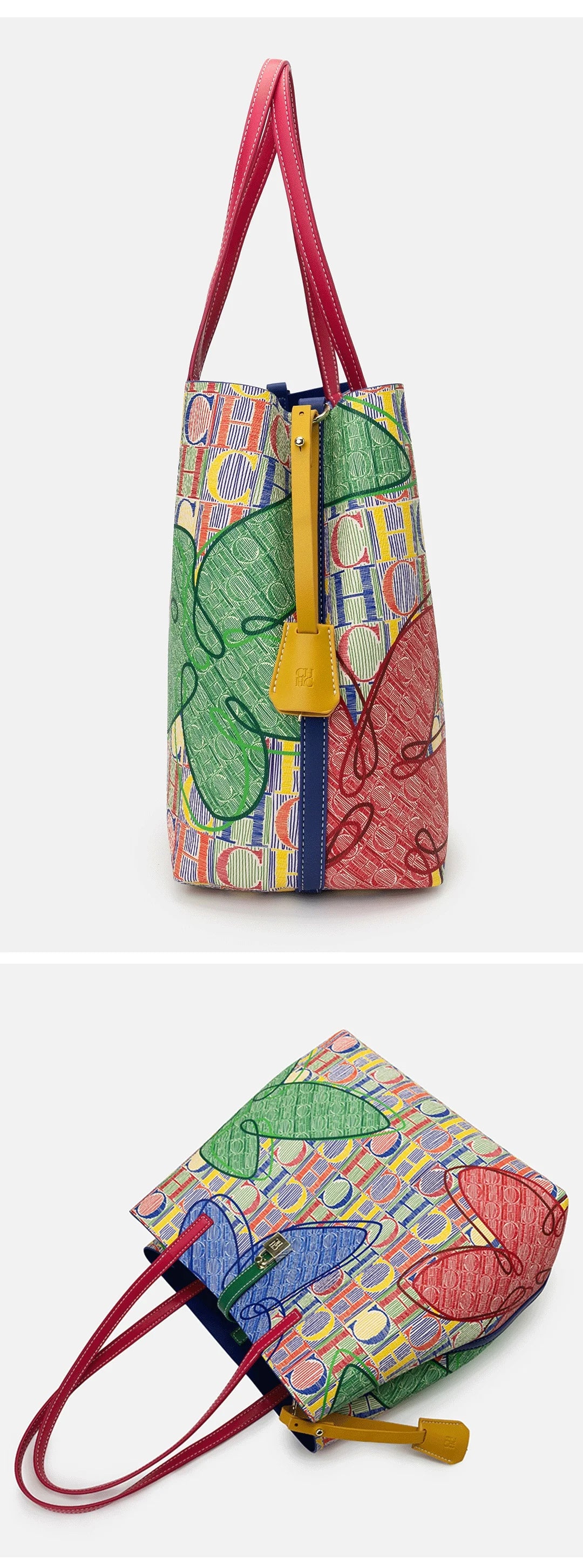 Exquisite Multifunctional Women's Handbag with Fashionable Letter Printing Design Single Shoulder Bag Large Capacity Women's Crossbody Bag High-end Texture