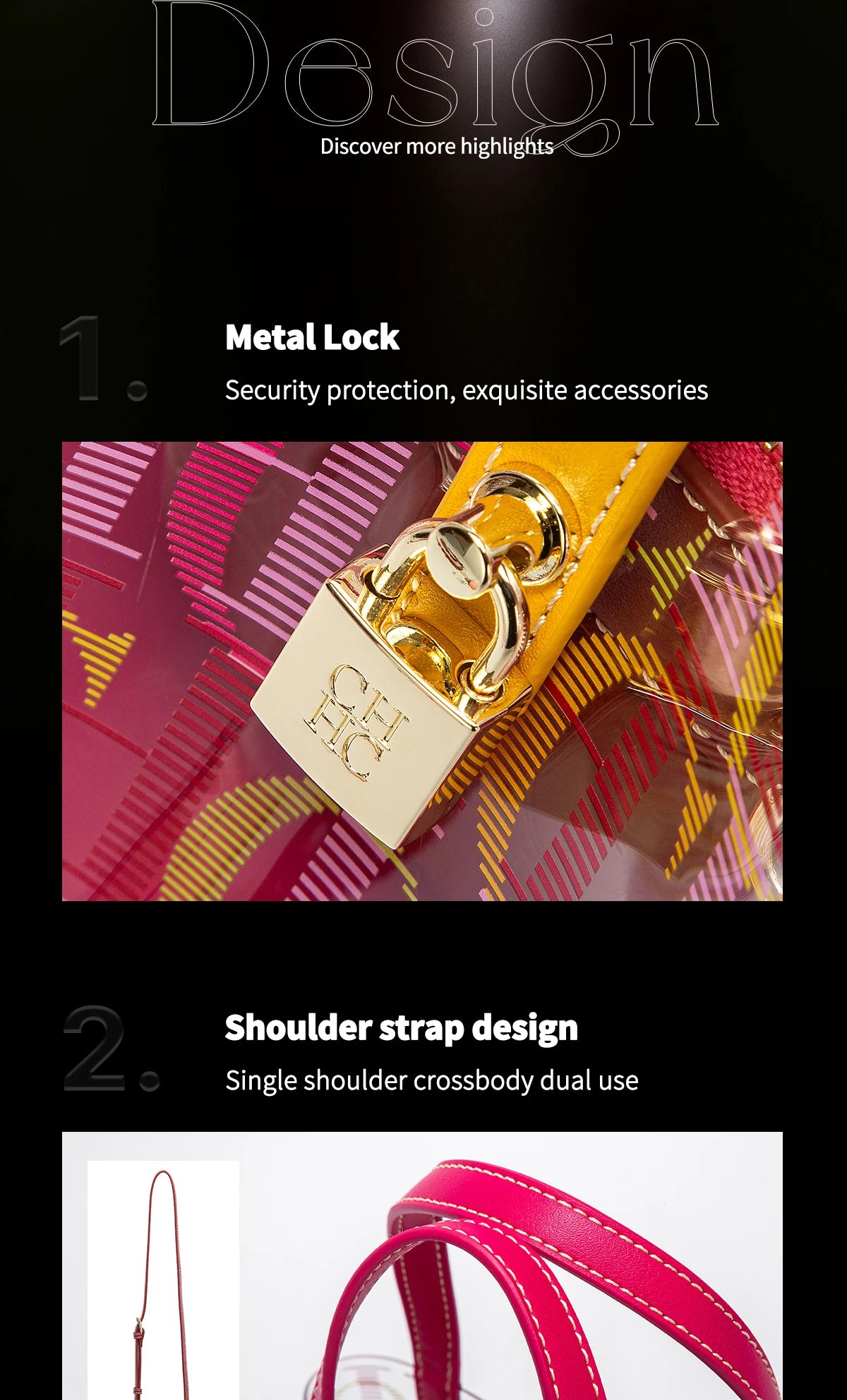 Exquisite Transparent High-quality Creative Personalized Trendy Shoulder Bag Brand for Women Fashionable Design for Women's Handbags