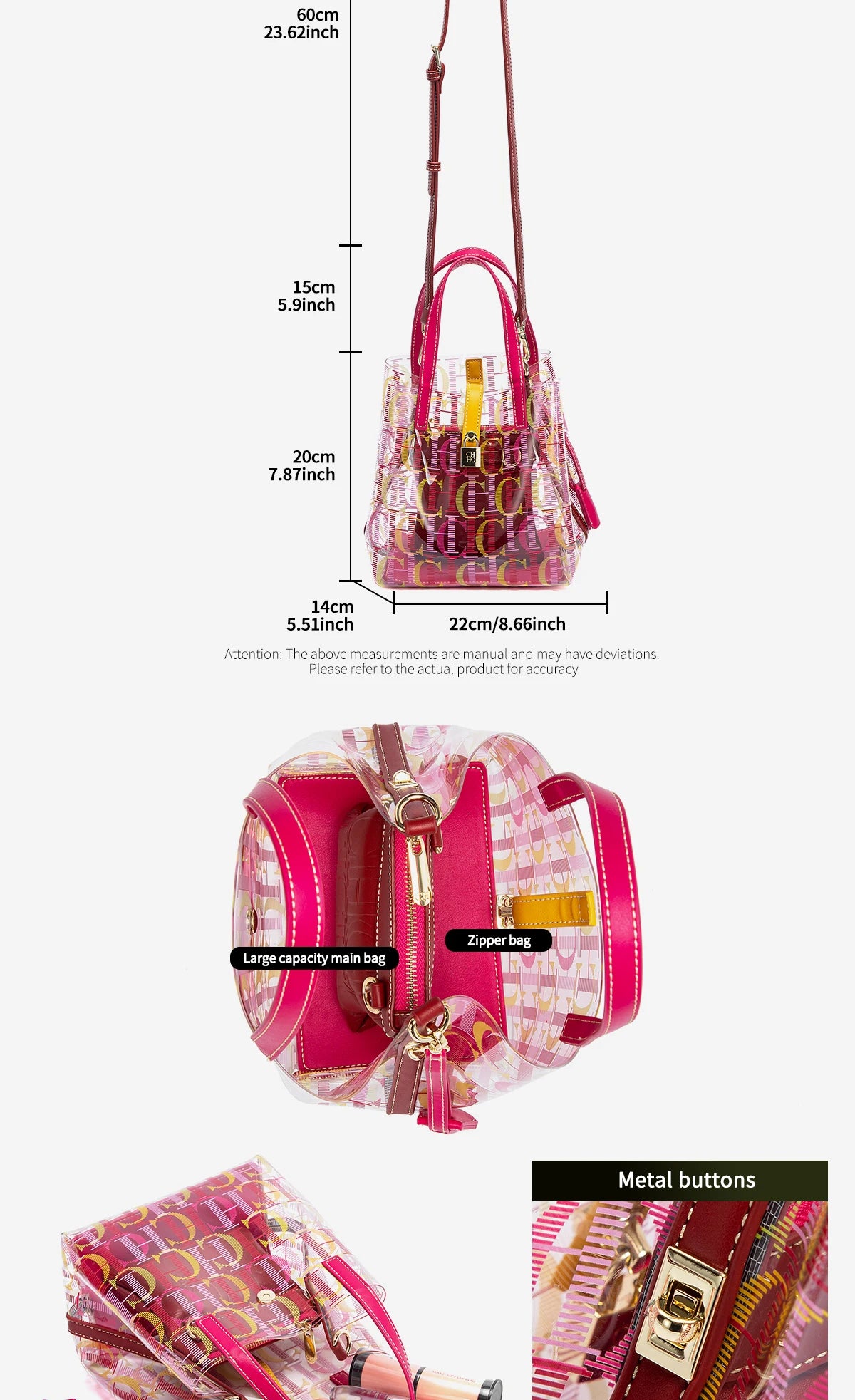 Exquisite Transparent High-quality Creative Personalized Trendy Shoulder Bag Brand for Women Fashionable Design for Women's Handbags