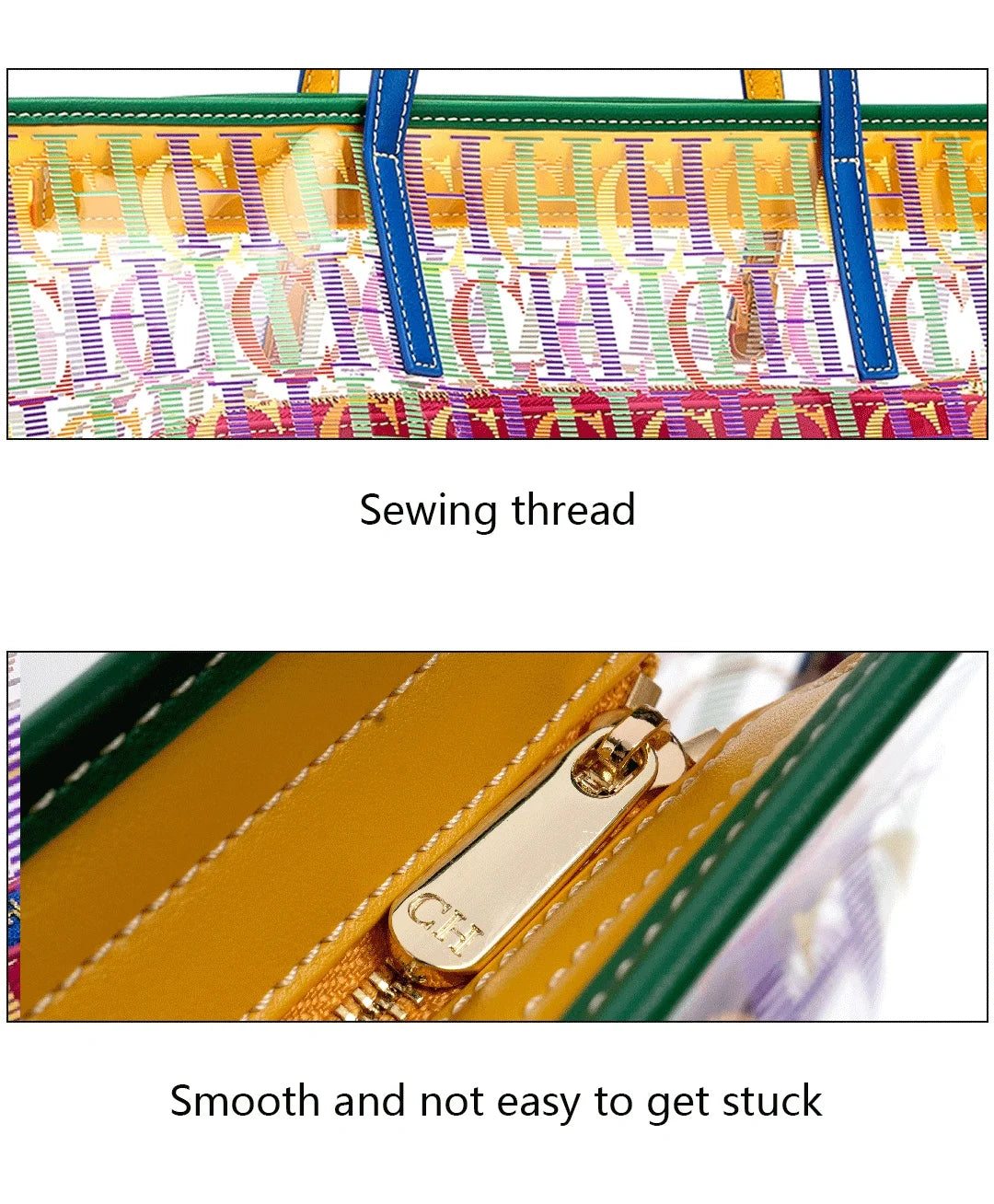 Exquisite New Summer Transparent Large Capacity Classic Brand Letter Pattern Women's Handbag Minimalist Style Women's Commuting Handbag