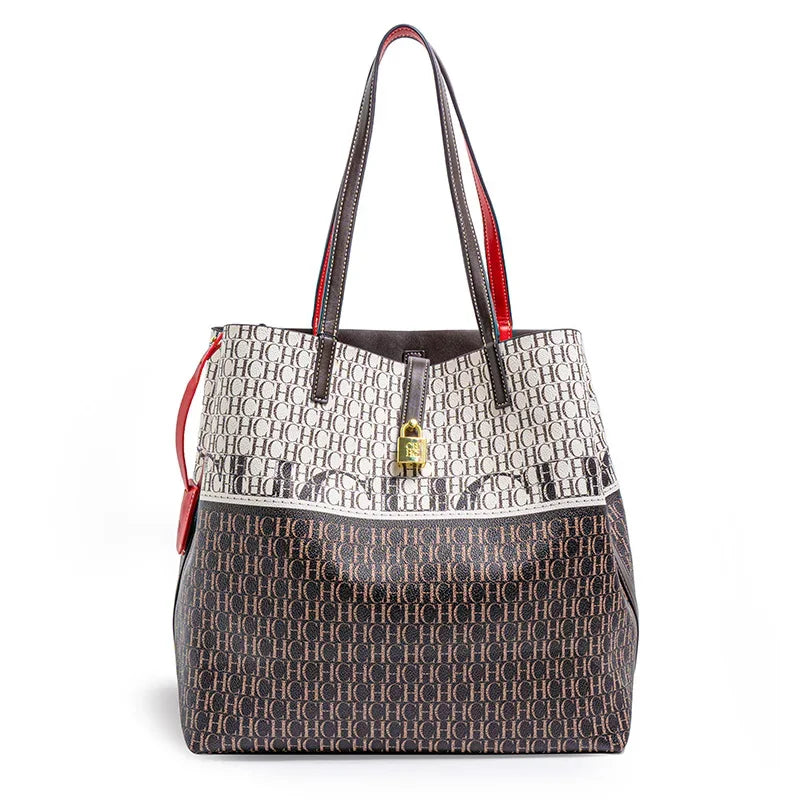 Simple Atmosphere Style Women's Handbag Fashion Women's Handbag Unique Print Design Women's Large Capacity Commuter Bag