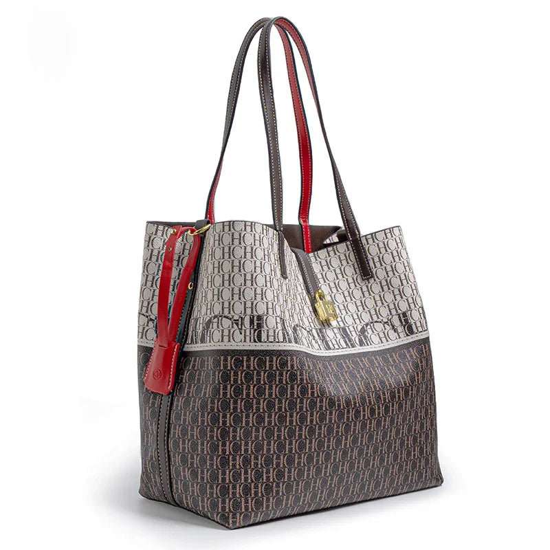 Simple Atmosphere Style Women's Handbag Fashion Women's Handbag Unique Print Design Women's Large Capacity Commuter Bag