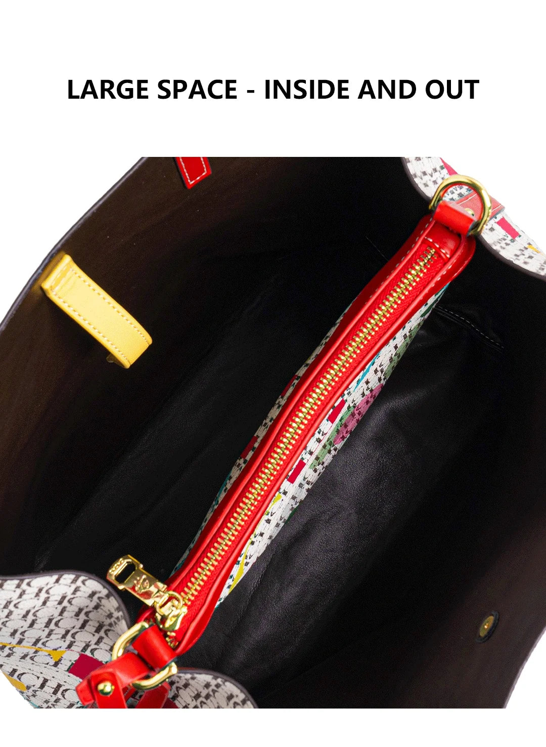 Simple Atmosphere Style Women's Handbag Fashion Women's Handbag Unique Print Design Women's Large Capacity Commuter Bag