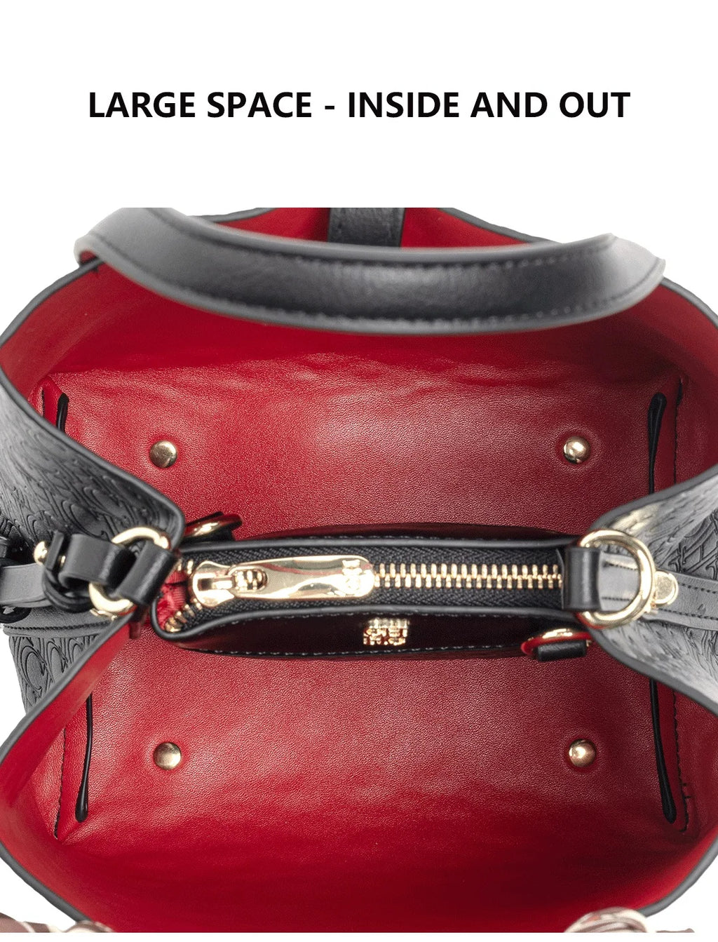 CH Fashion Brand Shoulder Bag for Women Large Capacity Casual Hard Bag with Letters Embossed PU Leather Womenswear
