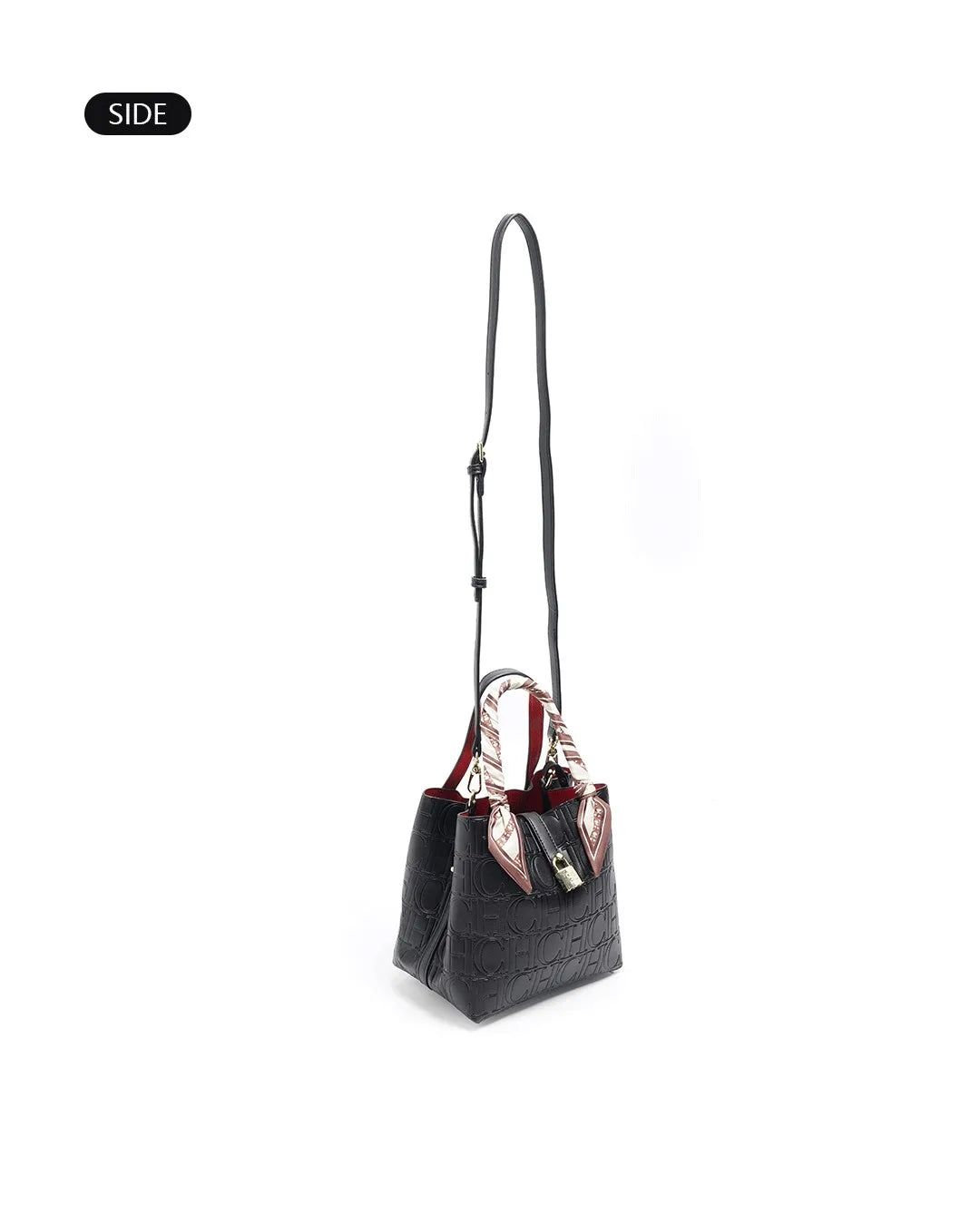 CH High Quality Fashion Ladies Shoulder Bag Senior Sense Pure Colour Letter Print Design Temperament Tote Bag Large Capacity