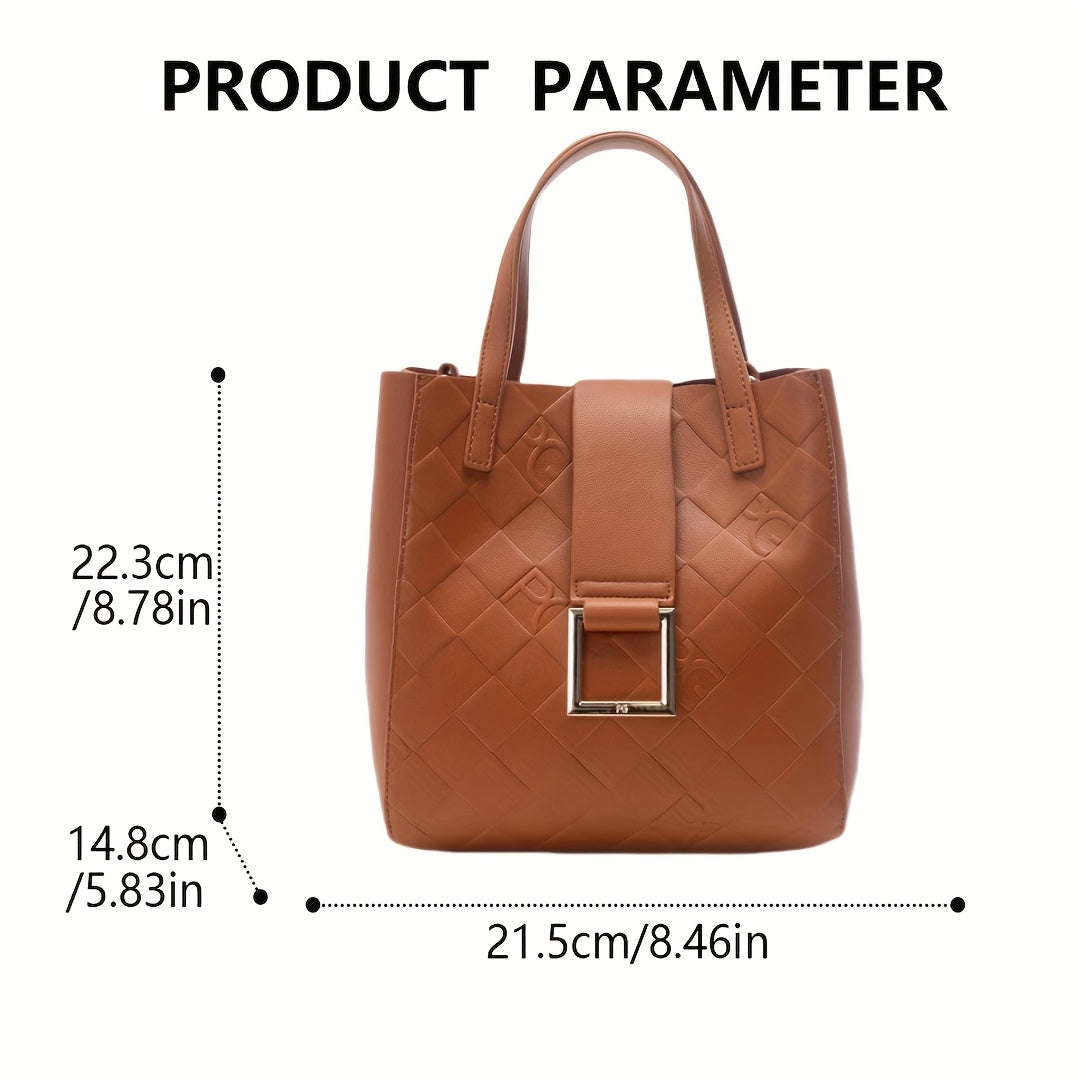Bolso cruzado acolchado para mujer, estilo elegante, gran capacidad, correa de hombro desmontable, bolso de mano versátil en blanco, rojo, azul o marrón, ideal para uso diario, bolso casual chic | Textura acolchada | Bolso con correa desmontable